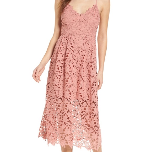 Astr Dresses & Skirts - Dark Blush Lace Dress